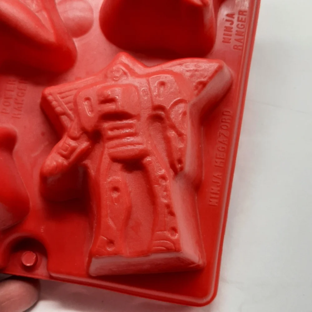 Vintage Power Rangers Jello Jigglers Mold Red Small 2 Piece Lot